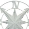 24 Inch Distressed Galvanized Metal Compass Rose Wall Hanging Home Decor